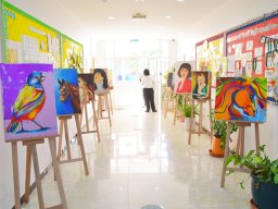 MIS Students Art display